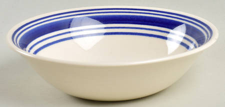 Farmstead Ticking Blue Coupe Cereal Bowl