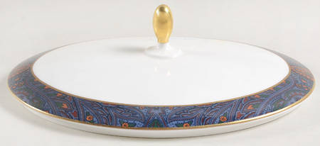 King Charles Paisley Lid for Oval Vegetable