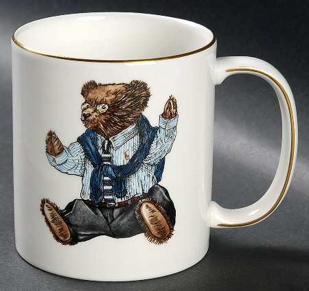 Polo Bear (Gold Trim, No Text on Front) Mug