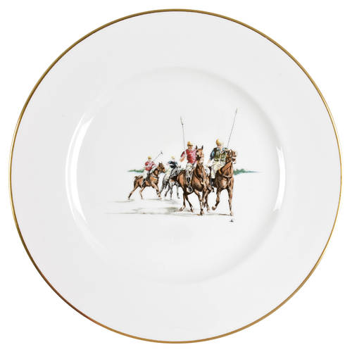 Polo Scene Dinner Plate