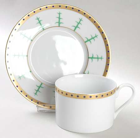 Nile Flat Cup & Saucer Set