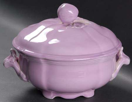 Louis XV Lilac Round Covered Vegetable
