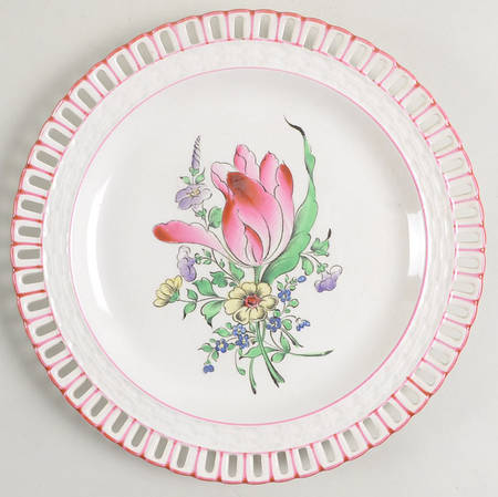 Old Strasbourg (Off White Background) Pierced Edge Salad Plate