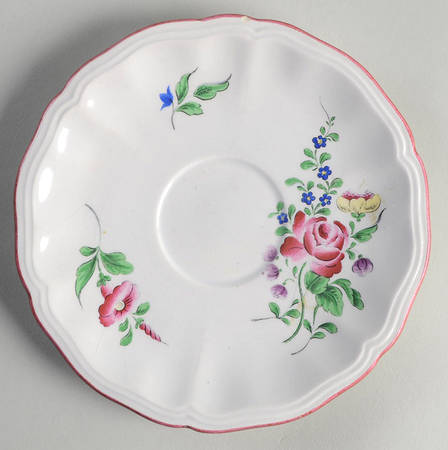 Old Strasbourg (Off White Background) Saucer for Flat Cup