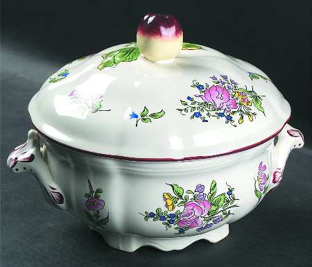 Old Strasbourg (Off White Background) Tureen &  Lid