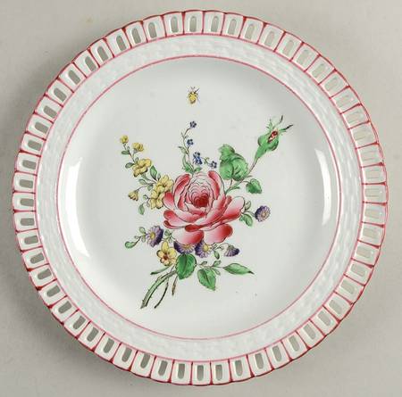 Old Strasbourg (Off White Background) Pierced Edge Salad Plate