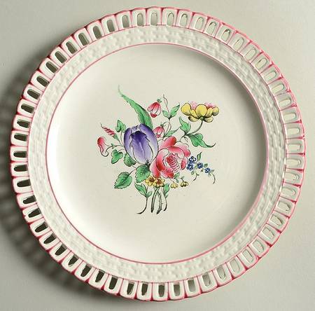 Old Strasbourg (Off White Background) Pierced Edge Salad Plate