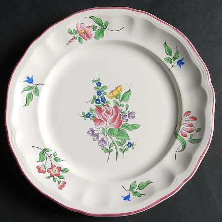 Old Strasbourg (Off White Background) Salad Plate