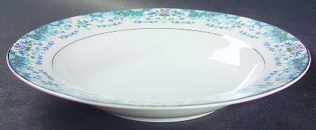 Blue Madeira Rim Soup Bowl