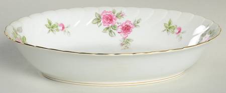Romance 10" Oval Vegetable Bowl