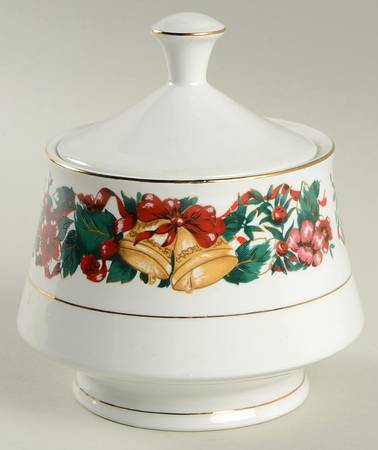 Holiday Cheer Sugar Bowl & Lid
