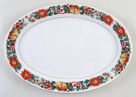 Holiday Cheer 14" Oval Serving Platter