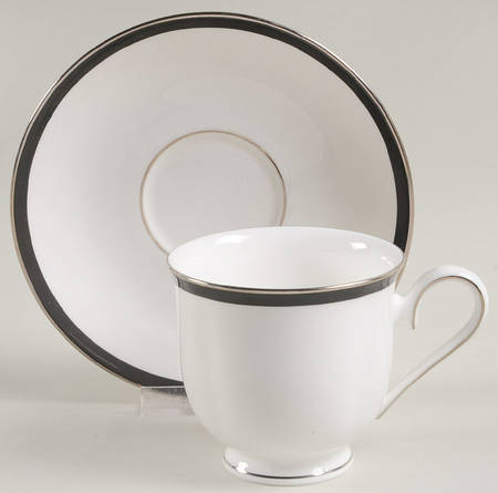 Footed Cup & Saucer Set
