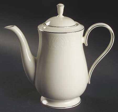 Courtyard Platinum Coffee Pot & Lid