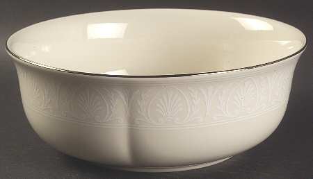 Courtyard Platinum 8" Round Vegetable Bowl by Lenox