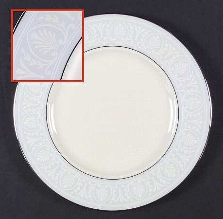 Courtyard Platinum Accent Luncheon Plate