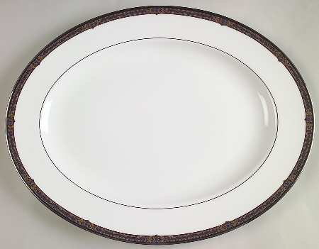 Vintage Jewel 16" Oval Serving Platter by Lenox