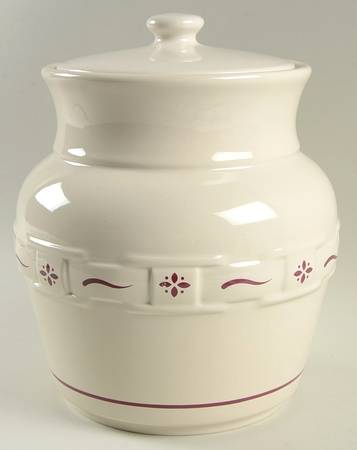 Woven Traditions Red Extra Large Canister & Lid