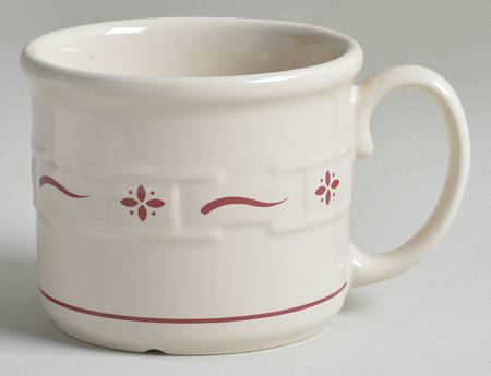 Woven Traditions Red Soup Mug