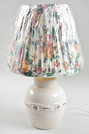 Woven Traditions Red 14" Electric Lamp & Shade