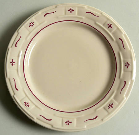Woven Traditions Red Luncheon Plate