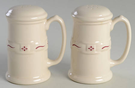 Woven Traditions Red Stove Top Salt & Pepper Set