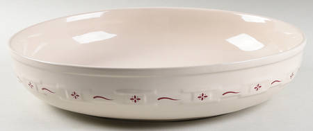 Woven Traditions Red 13" Round Serving Bowl