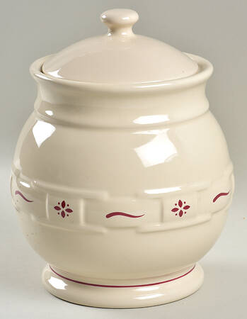 Woven Traditions Red Large Canister & Lid