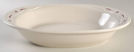 Woven Traditions Red 13" Oval Baker by Longaberger