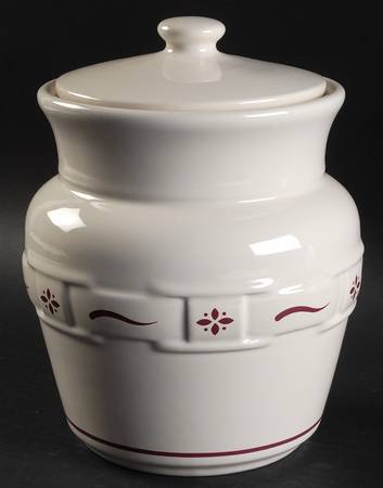 Woven Traditions Red Medium Canister & Lid