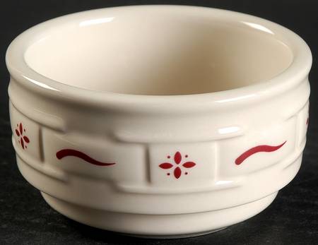 Woven Traditions Red Custard Cup/Dip