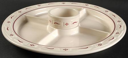 Woven Traditions Red 2 Pc Chip/Dip (Uses the Rel5 + Cusd)