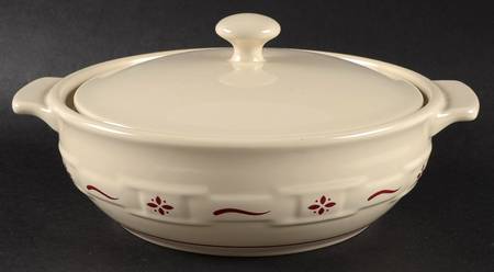 Woven Traditions Red 2 Qt Round Covered Casserole by Longaberger