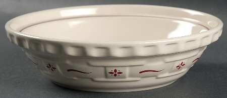 Woven Traditions Red 7" Pie Baking Plate