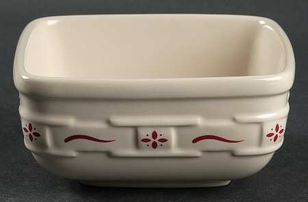Woven Traditions Red Square Cereal Bowl by Longaberger