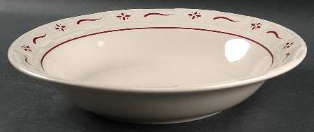 Woven Traditions Red 12" Pasta Serving Bowl