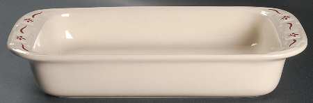 Woven Traditions Red 13"  Rectangular Baker