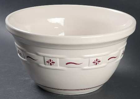 Woven Traditions Red 10" Mixing Bowl