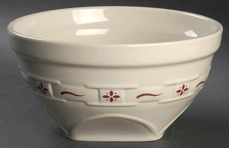 Woven Traditions Red 10" Mixing Bowl