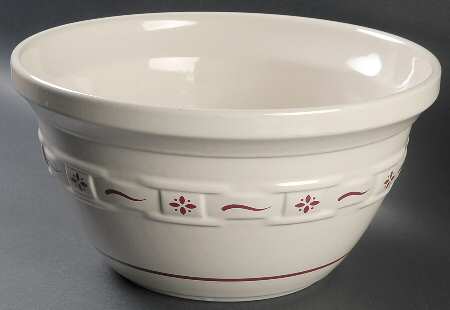 Woven Traditions Red 12" Mixing Bowl
