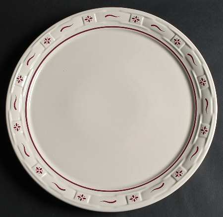 Woven Traditions Red 14" Chop Plate (Round Platter)
