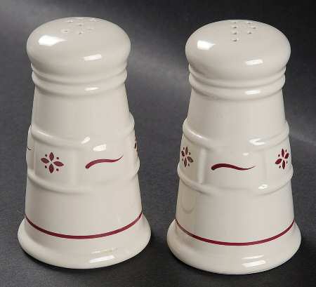 Woven Traditions Red Salt & Pepper Set by Longaberger