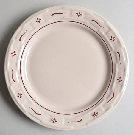 Woven Traditions Red Dinner Plate
