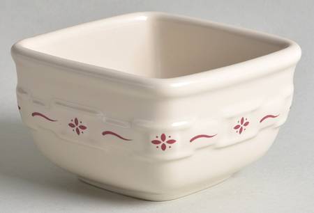 Woven Traditions Red Dessert Bowl