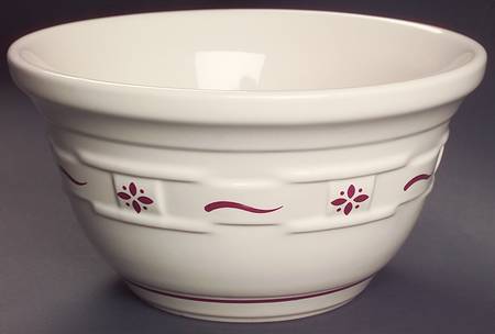 Woven Traditions Red 8" Mixing Bowl by Longaberger
