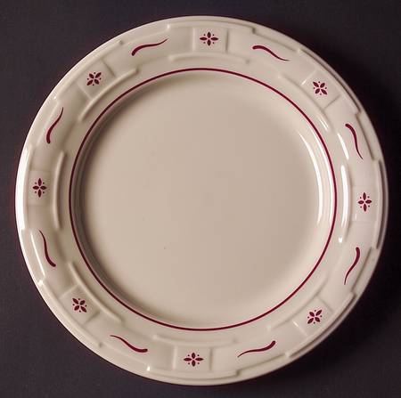 Woven Traditions Red Luncheon Plate