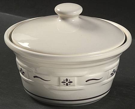 Woven Traditions Red Butter Tub & Lid