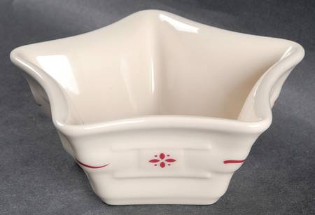 Woven Traditions Red 4" Star Shaped Bowl by Longaberger