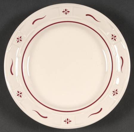 Woven Traditions Red Bread & Butter Plate