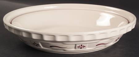 Woven Traditions Red 10" Pie Baking Plate by Longaberger